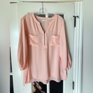 Women's  Maurice’s XXL Pale Peach Blouse